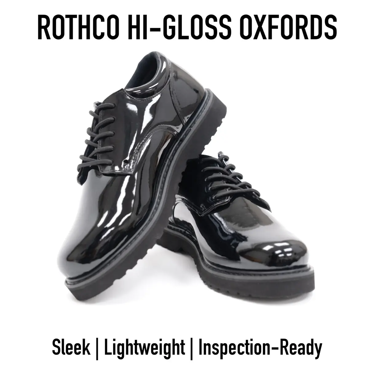 Rothco Uniform Oxford Dress Work Shoe, Black, 8.5 | Professional, Durable & Comfortable - view 3