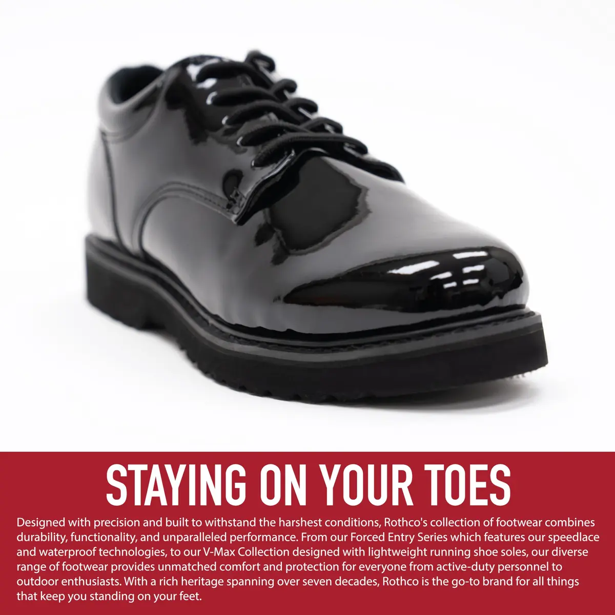 Rothco Uniform Oxford Dress Work Shoe, Black, 8.5 | Professional, Durable & Comfortable - view 4