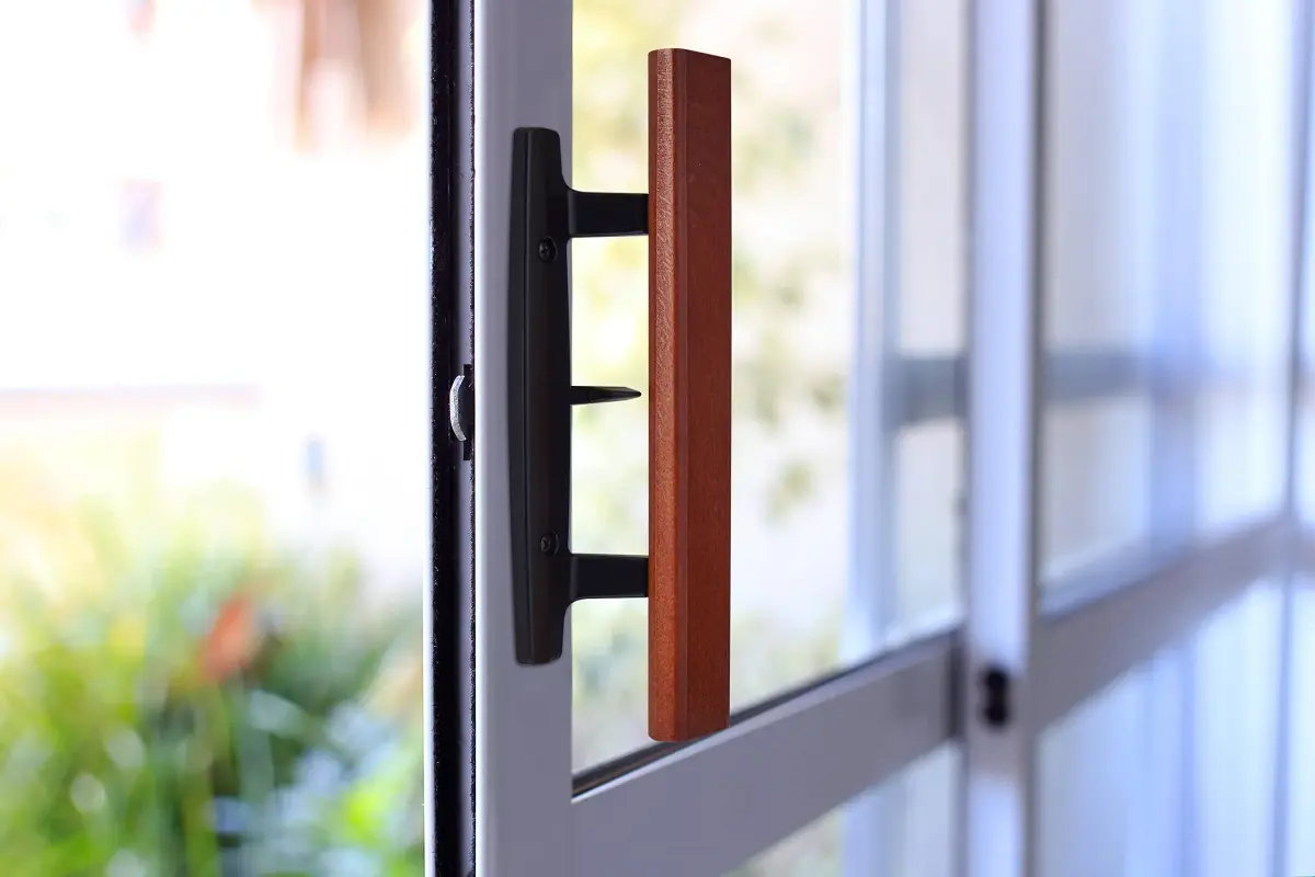 Wright Products V1131BL Replacement Mortise Patio Handle, Wood/Black, 3-15/16 in (9.9 cm) - view 5