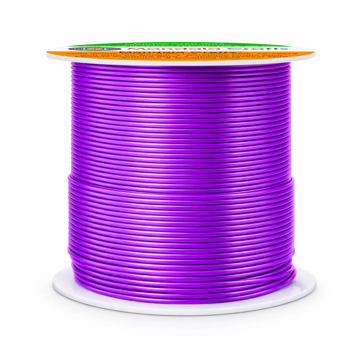 Mandala Crafts 22 Gauge Purple Anodized Aluminum Craft Wire, 100 FT | Durable, Shapeable & Tarnish-Resistant - view 2