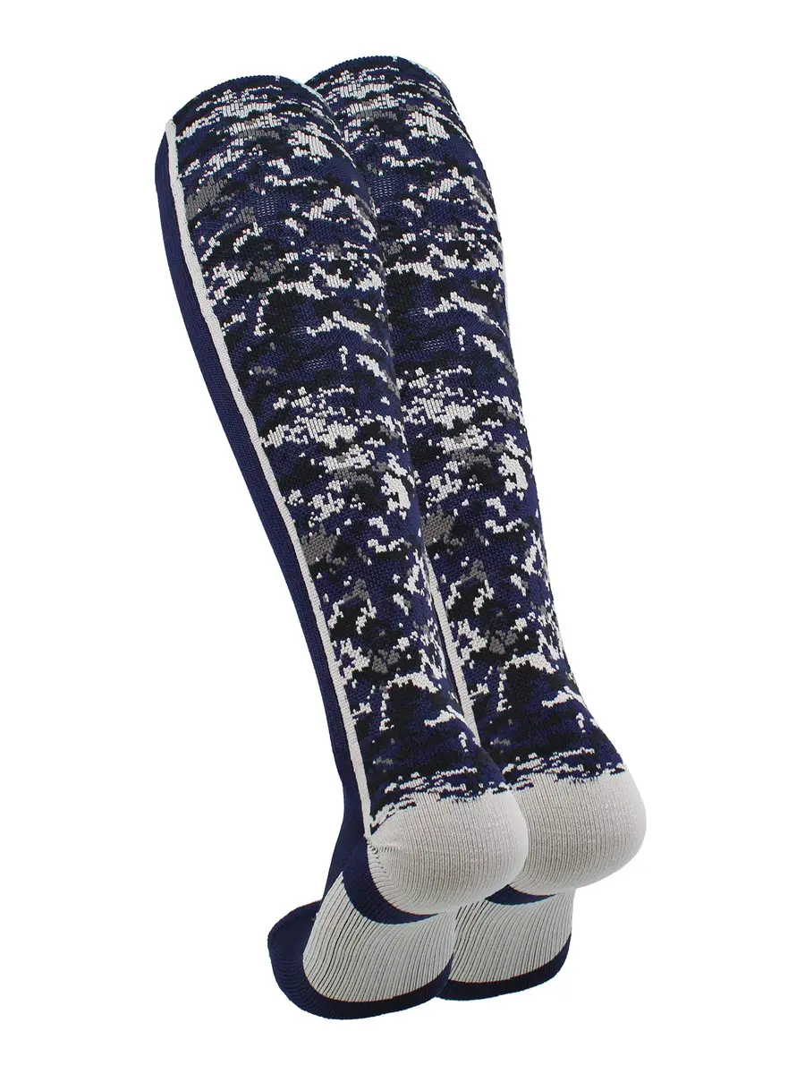 TCK Digital Camo OTC Socks for Youth & Adults - Navy, Large | Athletic Support & Durability - view 2