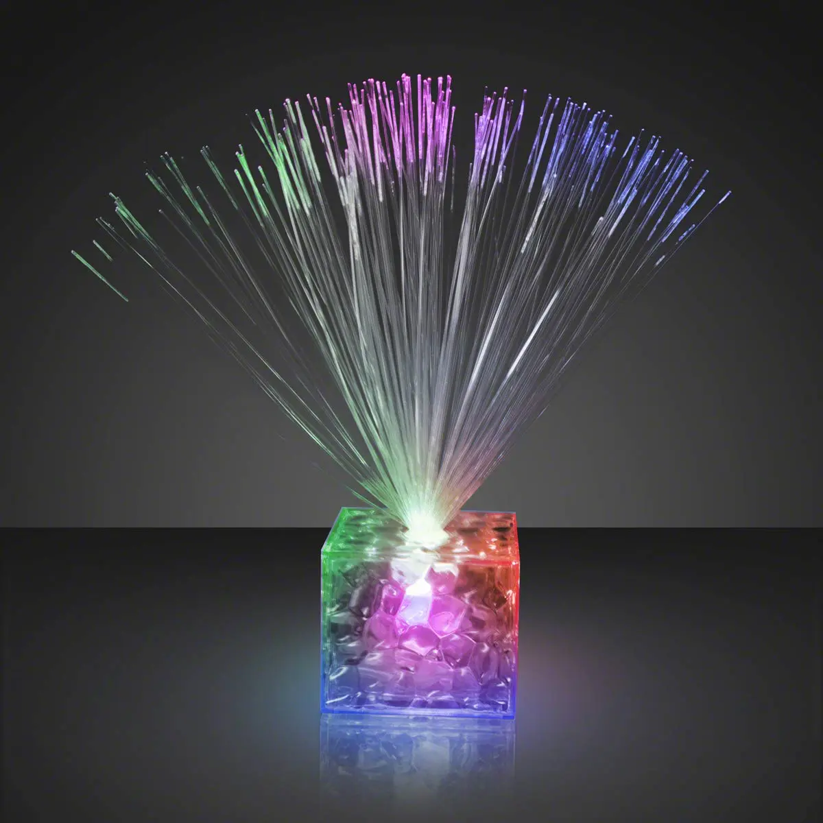 FlashingBlinkyLights Clear Light Up Centerpiece Set of 12 | Color Changing LED Party Decor - view 2