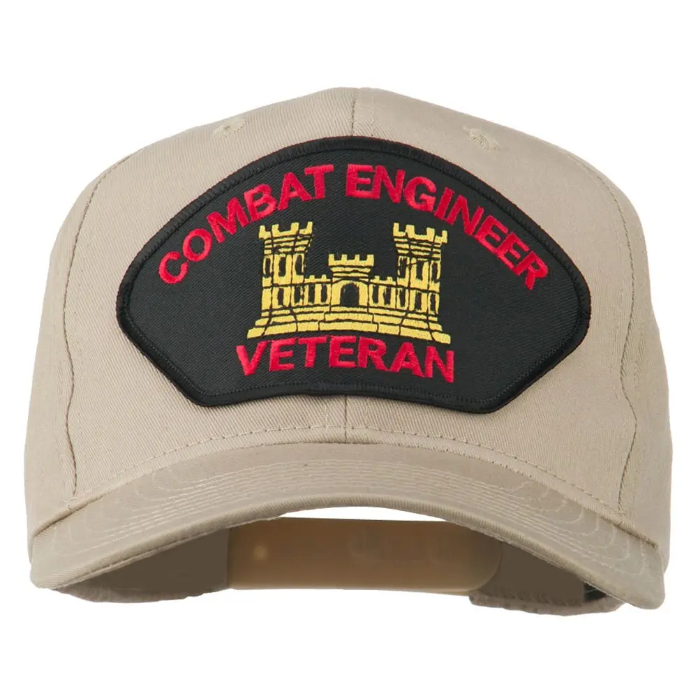 e4Hats.com Combat Engineer Veteran Military Patch Cap | Adjustable Cotton Baseball Hat for Men & Women - main product image