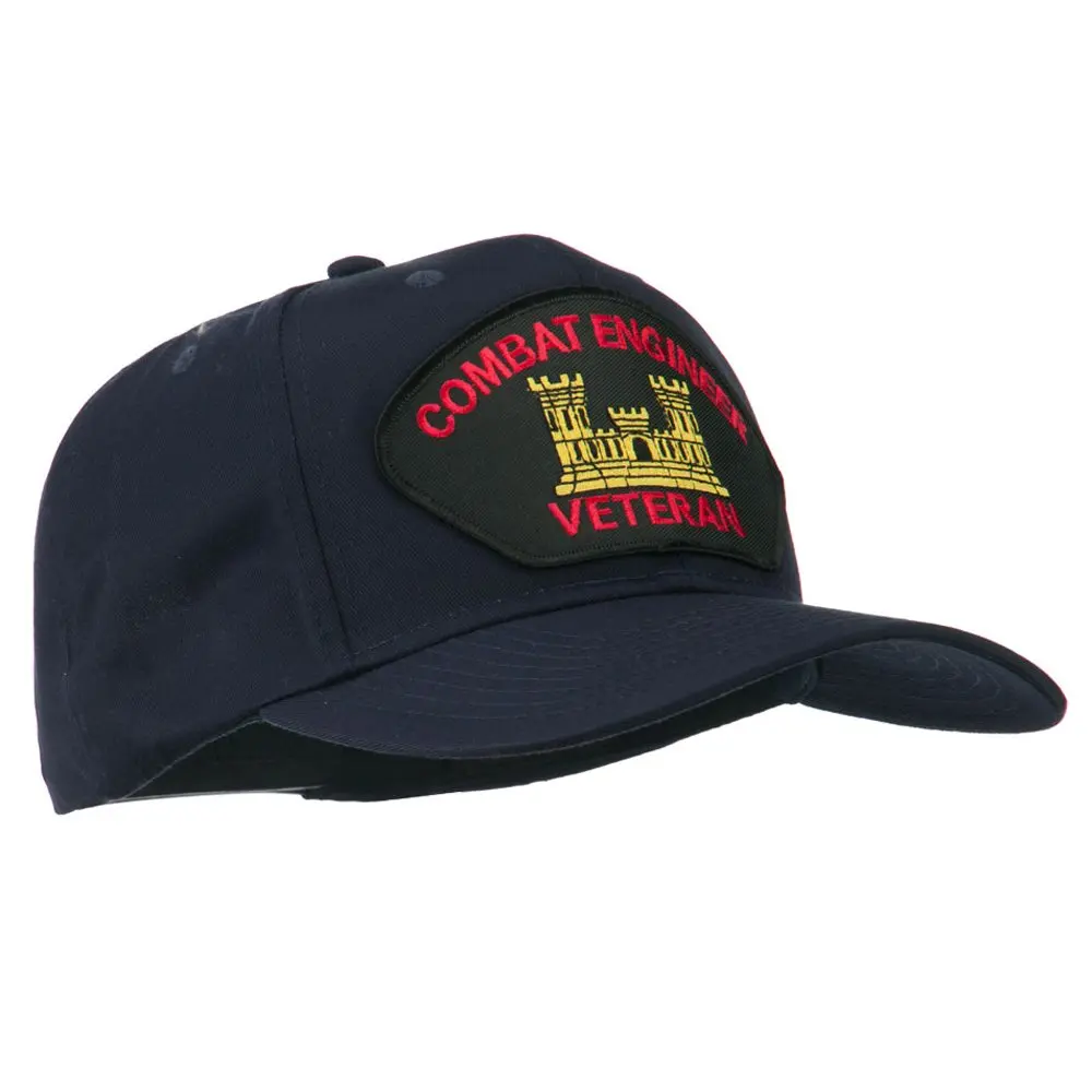 e4Hats.com Combat Engineer Veteran Military Patch Cap | Unisex Adjustable Cotton Baseball Hat (7.5" fit) - view 5