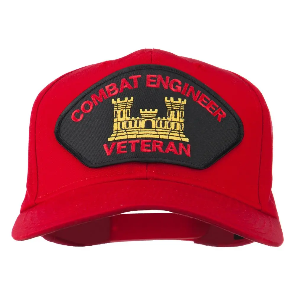 e4Hats.com Combat Engineer Veteran Military Patch Cap | Adjustable Cotton Baseball Hat for Men & Women - main product image