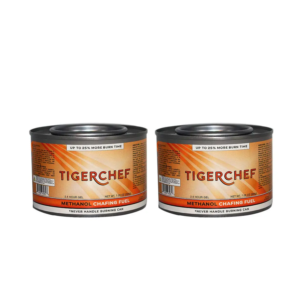 Tiger Chef Gel Fuel 7 oz Can | Odorless, Spill-Free, 2.5 Hour Burn Time - main product image