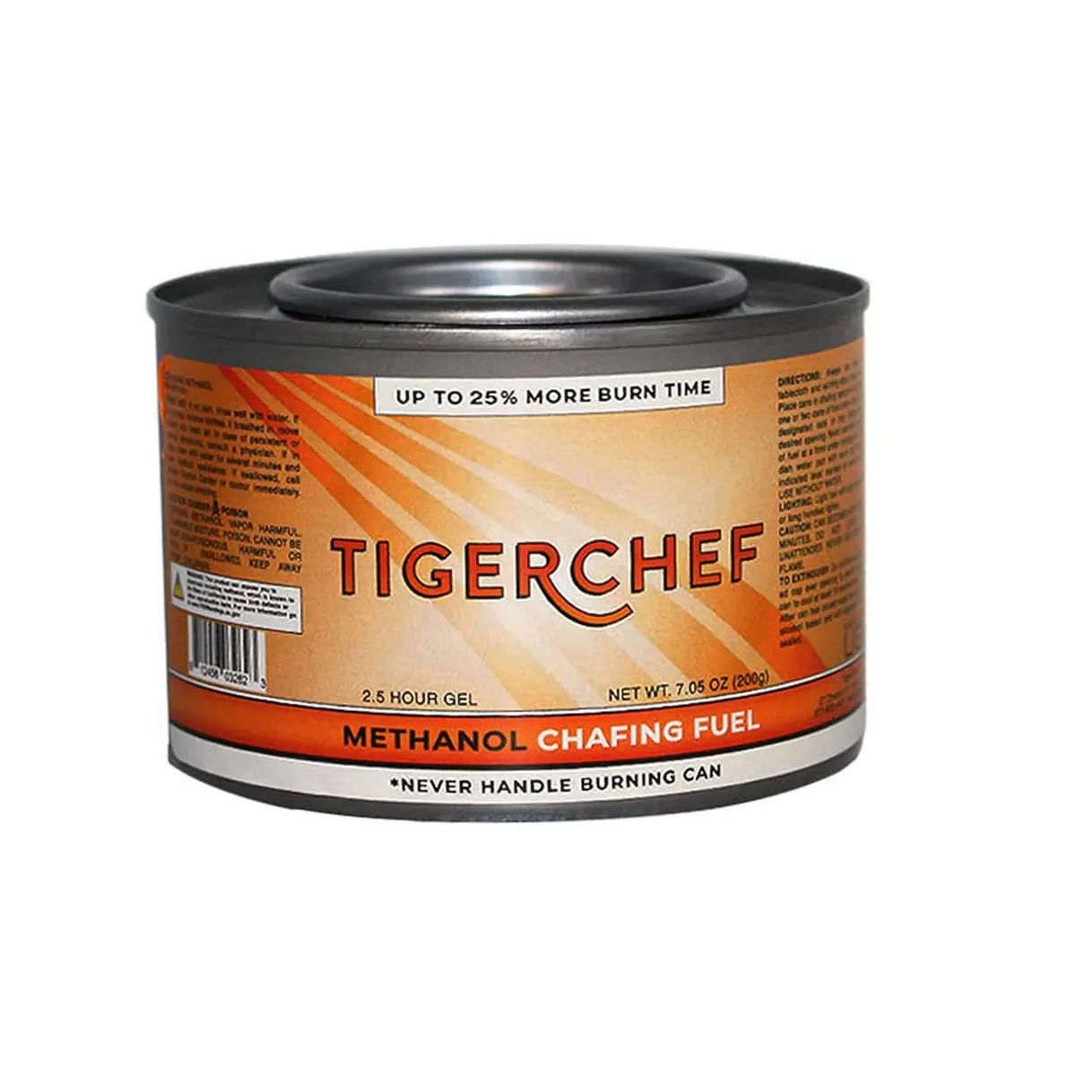 Tiger Chef Gel Fuel 7 oz Can | Odorless, Spill-Free, 2.5 Hour Burn Time - view 2