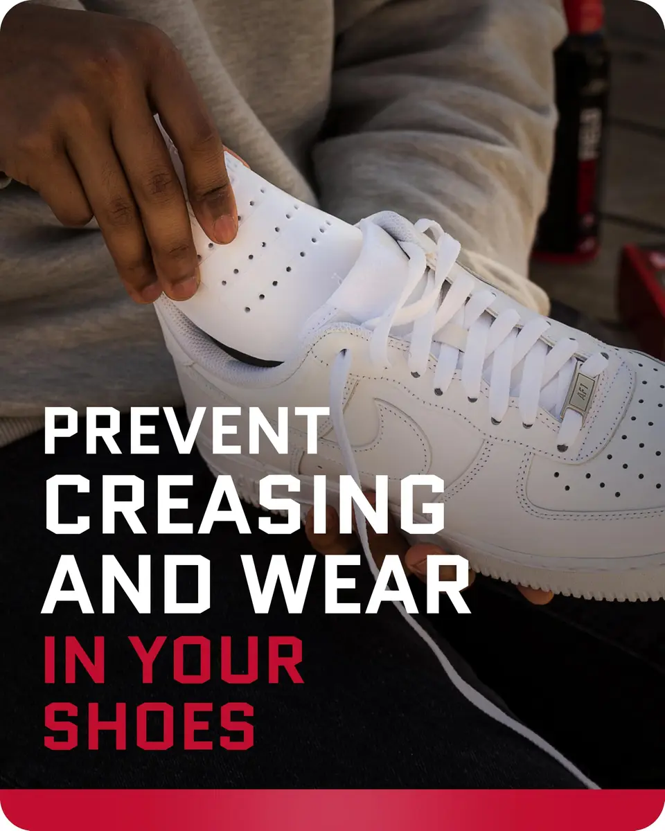 Forcefield Shoe Crease Protector White Medium | Unisex Foam Shoe Guard for Shoes & Boots - view 2