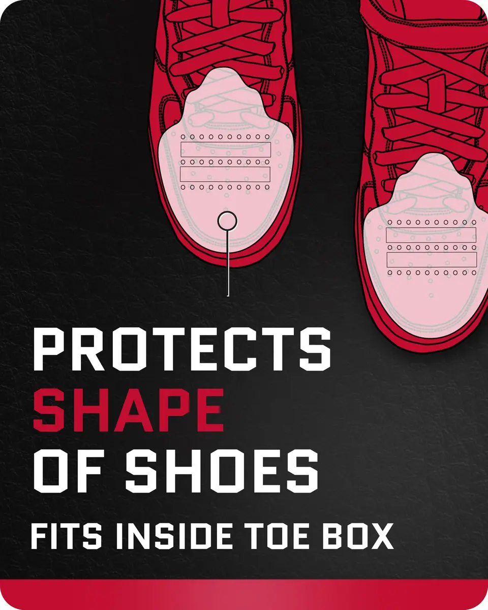Forcefield Shoe Crease Protector White Medium | Unisex Foam Shoe Guard for Shoes & Boots - view 3