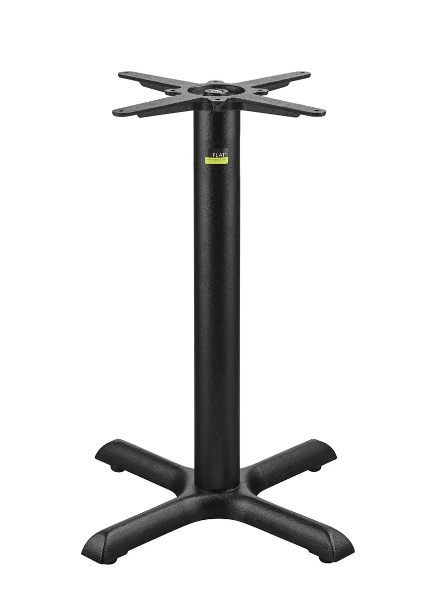 FLAT Self-Stabilizing KX22 Table Base for Restaurants | Space-Efficient, Wobble-Free Stability - main product image