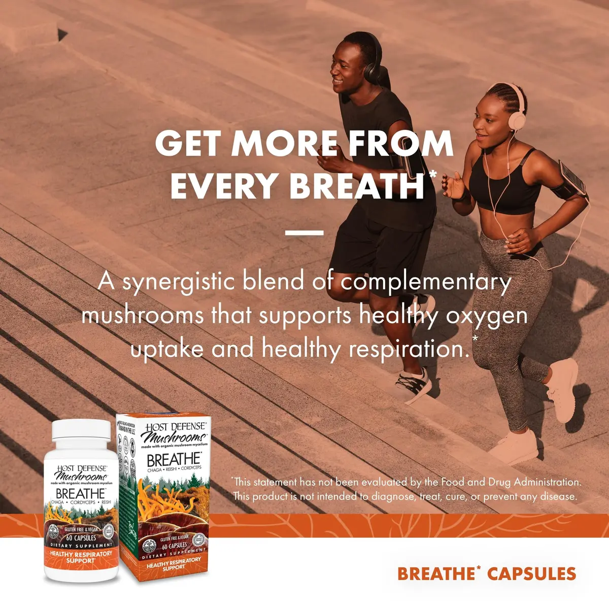 Host Defense Breathe Capsules 60 | Immune & Respiratory Support, Organic Mushroom Extracts - view 5