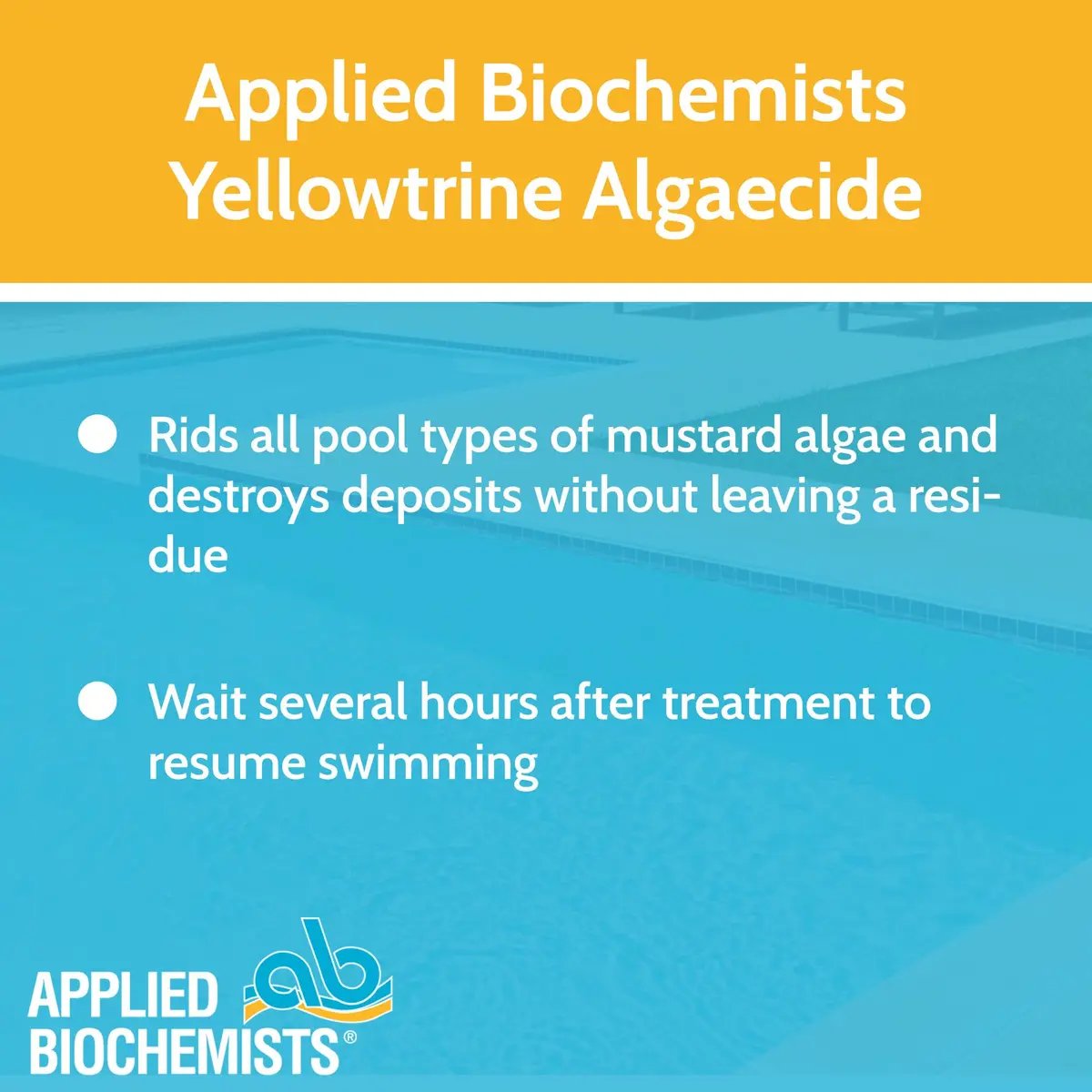 Applied Biochemists Yellowtrine Pool Water Treatment 3 lbs | Fast Algae Control for Pools - view 4
