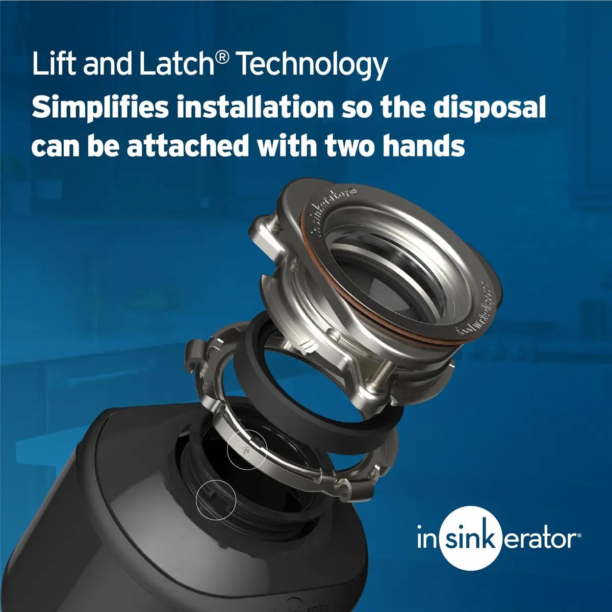 InSinkErator Badger 5 Garbage Disposal 1/2 HP Continuous Feed | 1.89 kg (4.17 lb) Motor Assembly - view 6