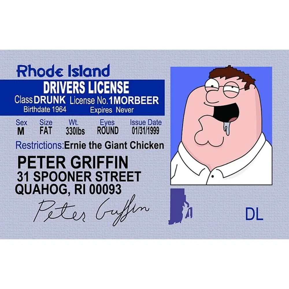 Signs 4 Fun Parody ID | Fake Driver’s License | Novelty Collectible Card | Made in The USA - main product image