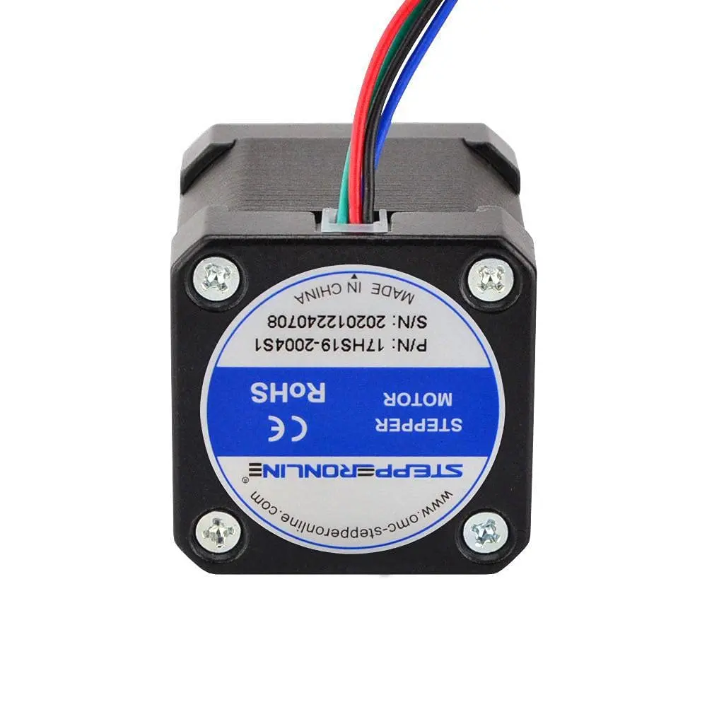 STEPPERONLINE Nema 17 Stepper Motor Bipolar 2A 59Ncm (2.27kg / 5lb) 48mm Body 4-Lead - view 7