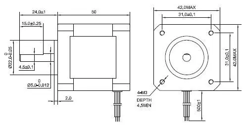 STEPPERONLINE High Torque Nema 17 Bipolar Stepper Motor 92oz.in/65Ncm 2.1A | 1.8° Step Angle, 500g - view 7