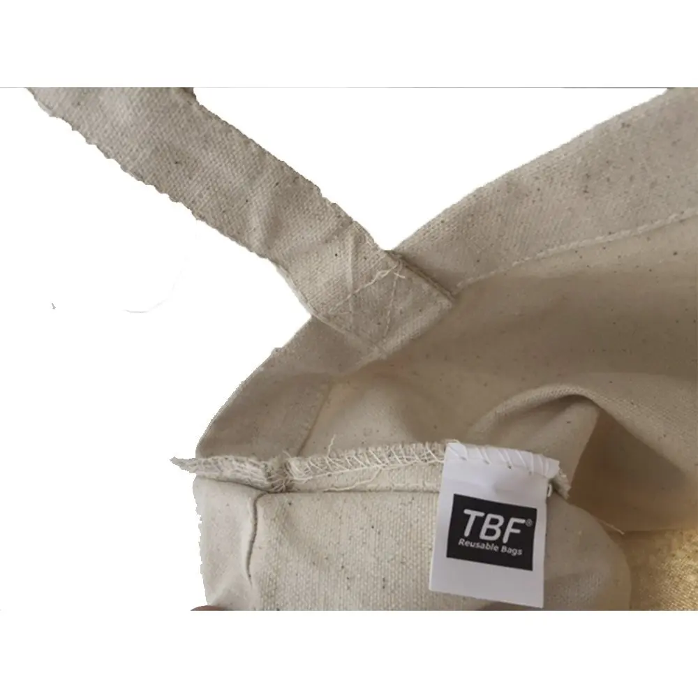 TBF Reusable Cotton Tote Bags (12 Pack) 15"W x 16"H | Eco-Friendly, Durable, Cotton - view 3