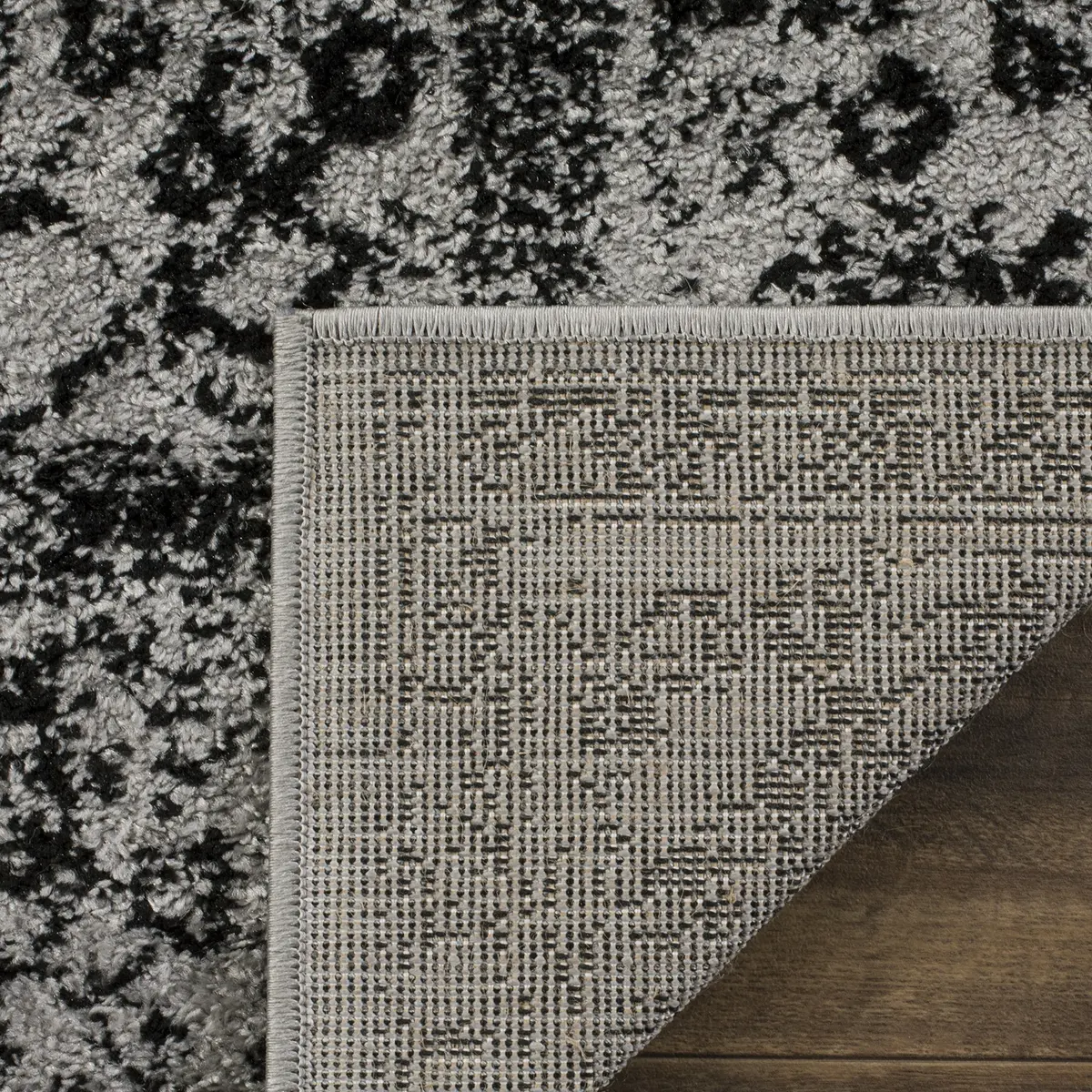 SAFAVIEH Grey Runner Rug 2'6" x 12' | Vintage Distressed Floral Design, Non-Shedding - view 4