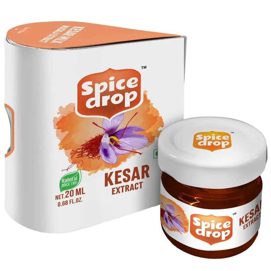 Spice Drop Pure Saffron Extract 20ml (0.68 Fl Oz) | Kashmiri Saffron Essence for Cooking & Beverages - view 8