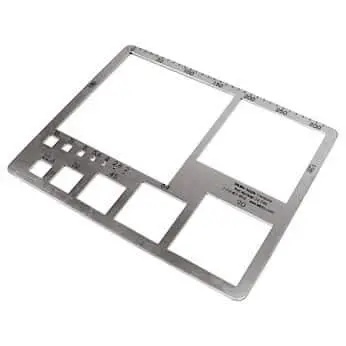 Cole-Parmer Soil Sampling Gravelometer 13.5x11in Aluminum Meets USGS Standards - main product image