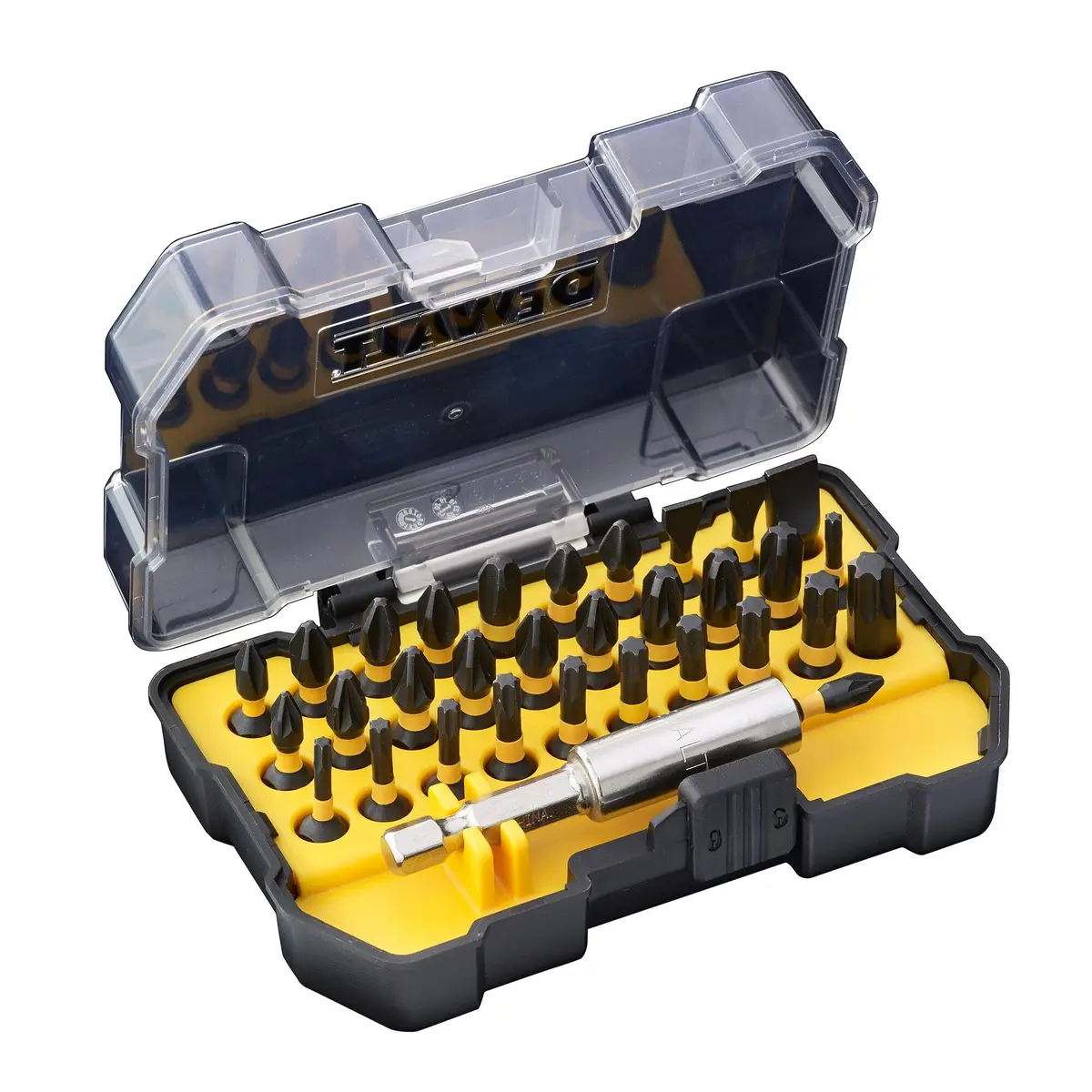 DEWALT Torsion Bit-Set (32 Piece) with 10x Stronger Magnetic Force | 14.1cm x 14.5cm x 4.2cm - main product image