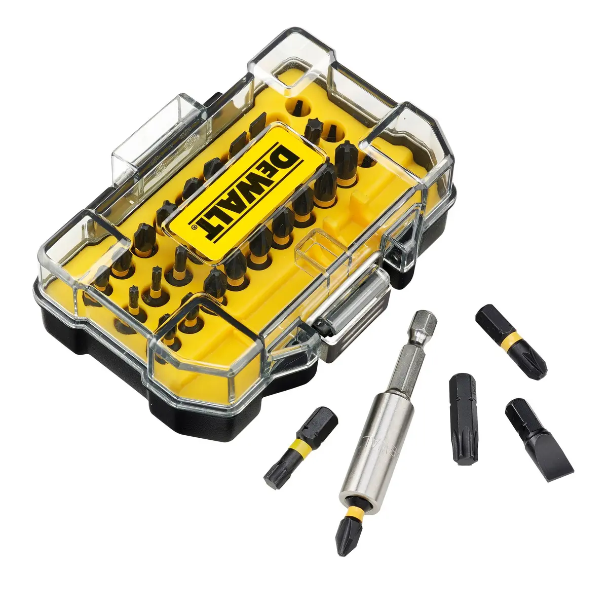 DEWALT Torsion Bit-Set (32 Piece) with 10x Stronger Magnetic Force | 14.1cm x 14.5cm x 4.2cm - view 2