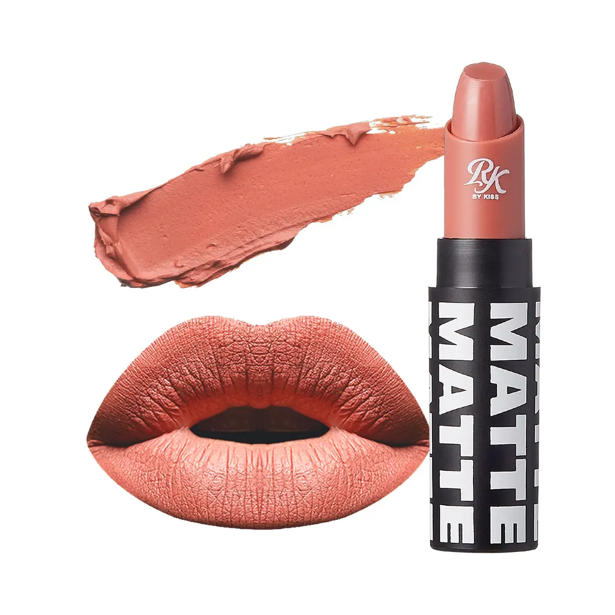 Ruby Kisses Matte Lipstick Nude Rose 3ml (0.12 oz) | Long-Lasting Color - main product image