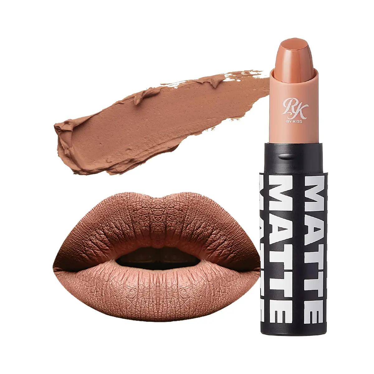 Ruby Kisses Matte Lipstick Brown Sugar 3ml (0.12 oz) | Long-Lasting Full Coverage - main product image