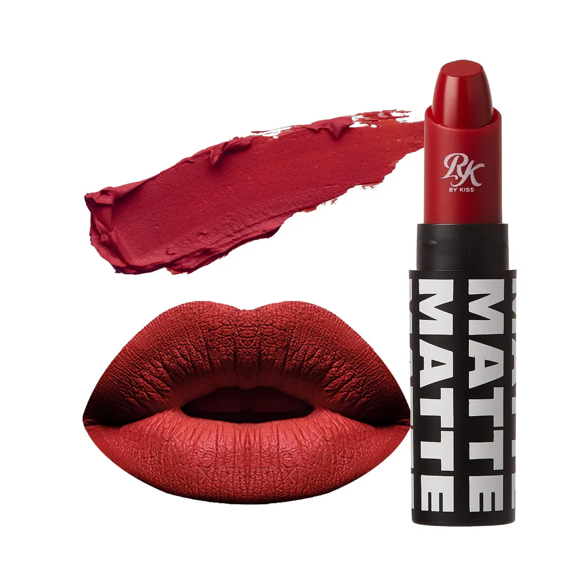 Ruby Kisses Matte Lipstick Kiss Red 3.5g (0.12oz) | Long-Lasting Full Coverage - main product image