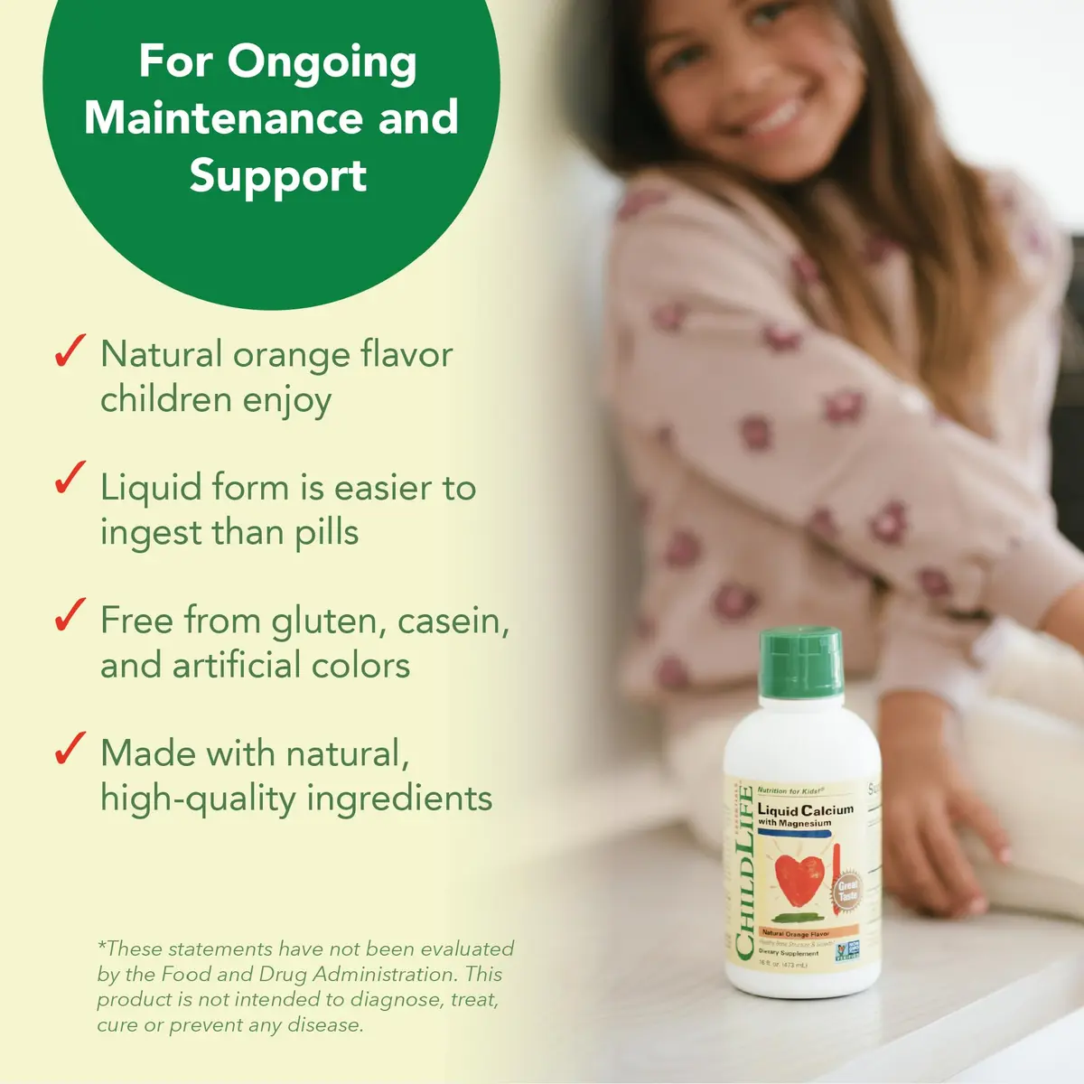 ChildLife Essentials Liquid Calcium Supplement for Kids, 16 fl Oz (4 Pack) | Supports Healthy Teeth & Bones in Children - view 6
