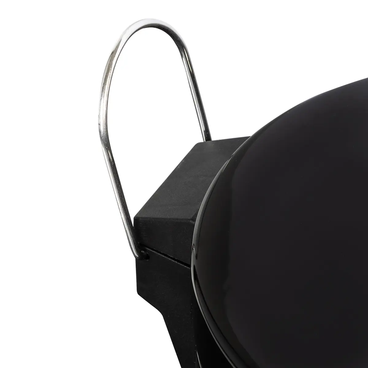 Honey-Can-Do Black Trash Can 12L | Hands-Free Step Pedal, Removable Inner Bucket - view 4