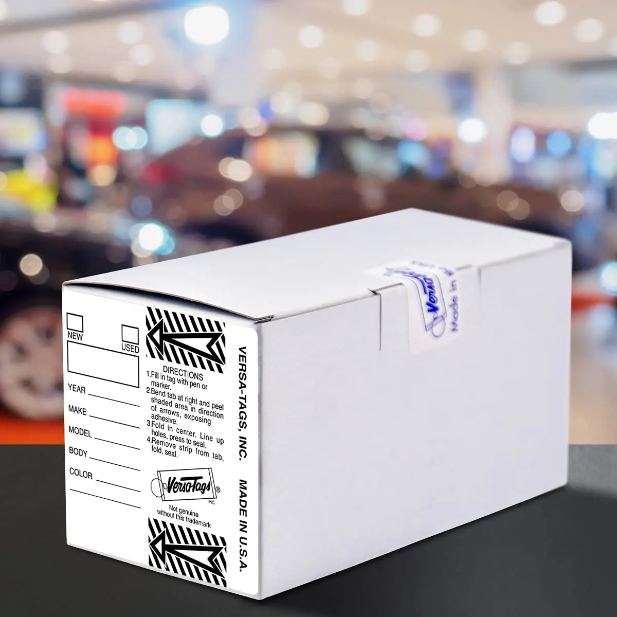 Versa-Tags White Self-Protecting Key Tags with Split Rings | Durable, Tear-Resistant Vehicle & Office Key Labels - view 6