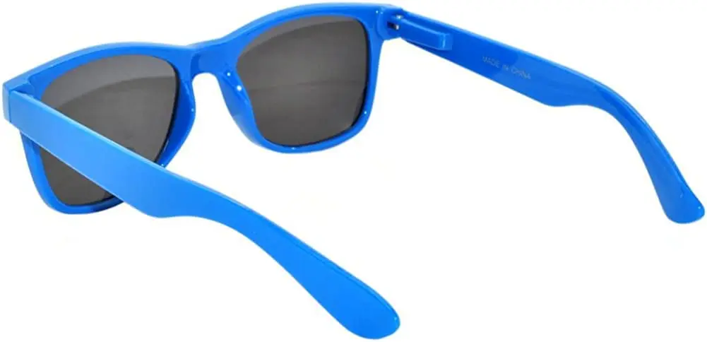 OWL Classic Vintage Smoke Lens Sunglasses Blue Frame Retro 80’s | UV400 Impact-Resistant - view 3
