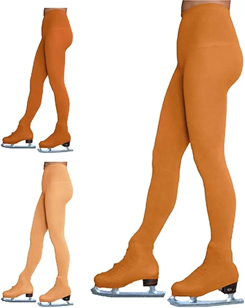 ChloeNoel Figure Skating Tan Over The Boot Tights TB8832 Large | Medium Weight, Soft Matte Finish, Adult Female - view 2