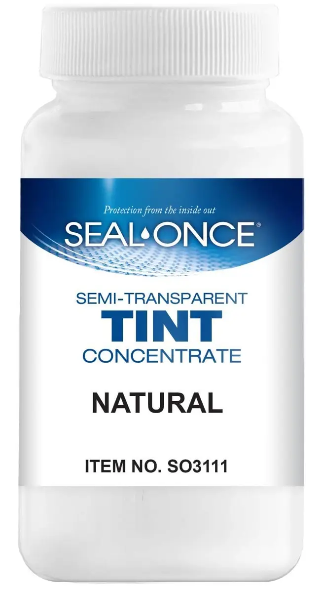 Seal-Once Semi-Transparent Multi-Surface Wood Stain Tint, Natural | Water-Based, UV-Resistant, 4 Fl Oz - main product image