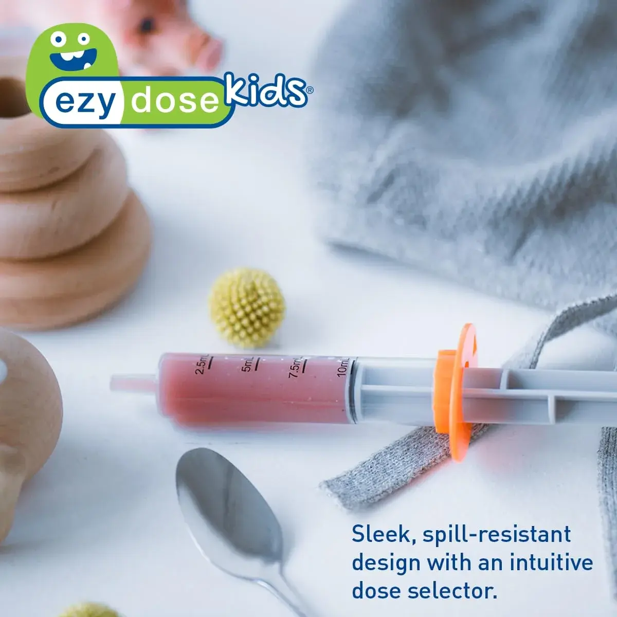 EZY DOSE Kids Baby Oral Syringe & Dispenser 10 mL (0.34 Fl Oz) | Color Coded BPA Free Medicine Feeder - view 5