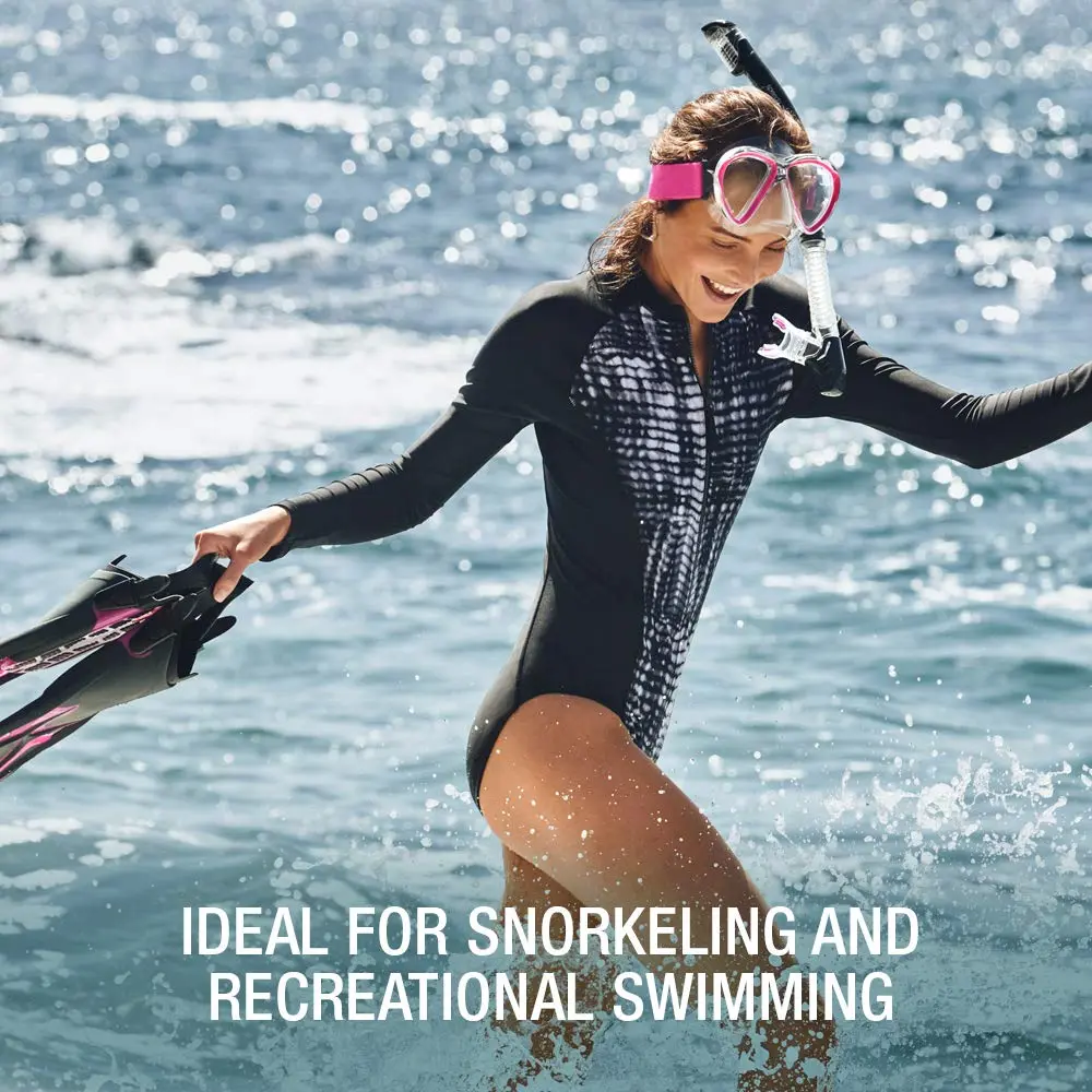 Speedo Unisex-Adult Swim Snorkel Dive Mask Anti-Fog with Nose Cover Adventure Series, M Clear, One Size - view 5