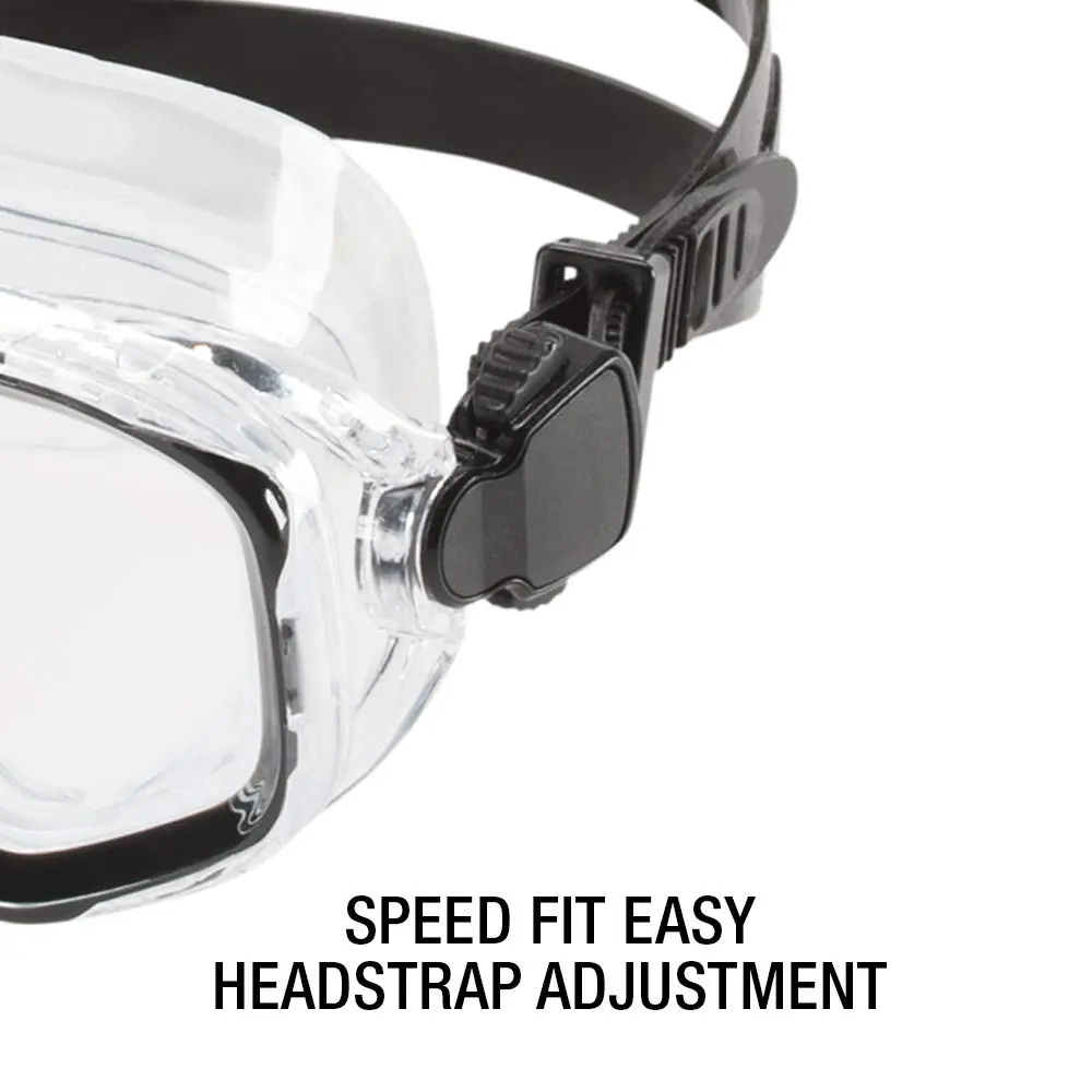 Speedo Unisex-Adult Swim Snorkel Dive Mask Anti-Fog with Nose Cover Adventure Series, M Clear, One Size - view 3