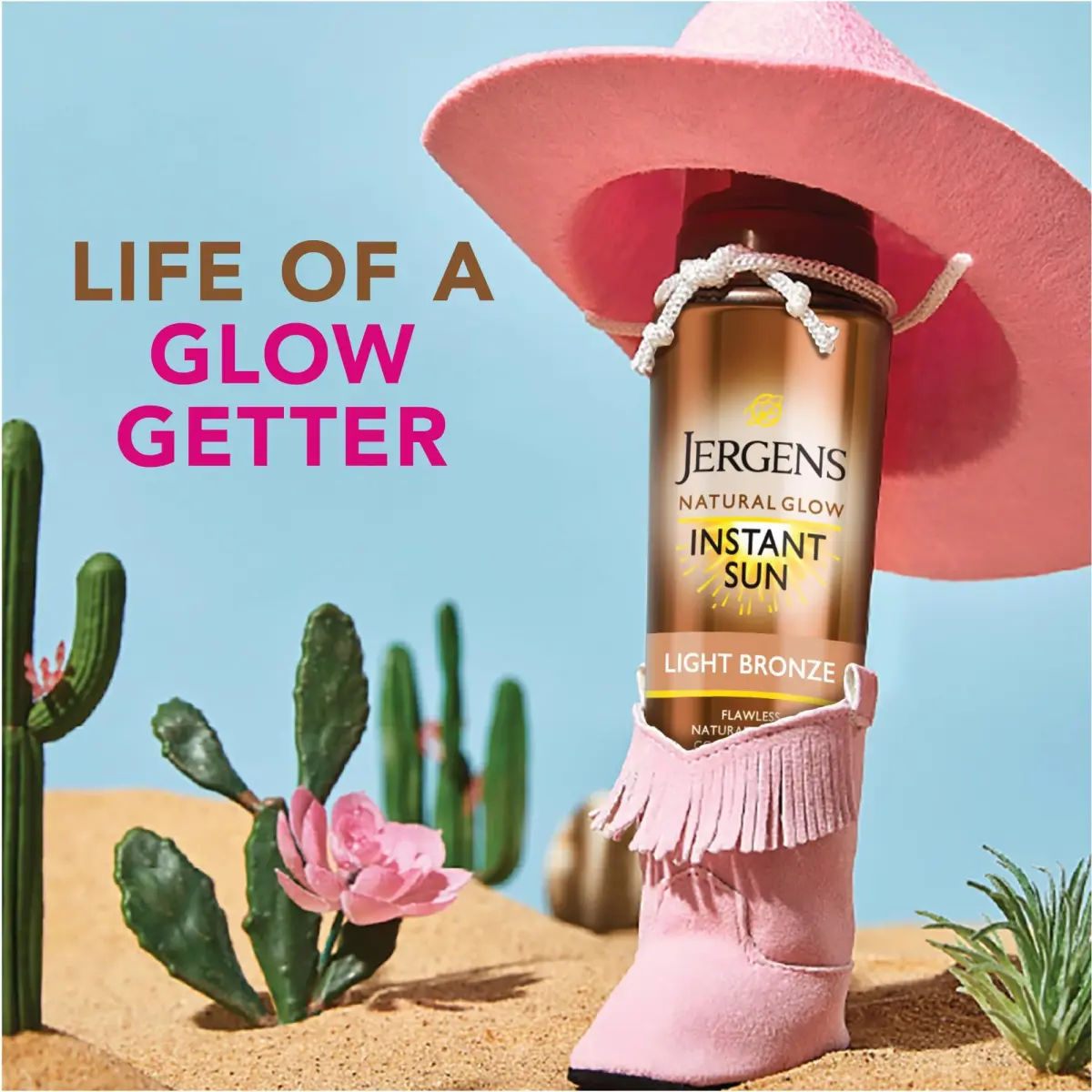 Jergens Natural Glow Instant Sun Mousse, Light Bronze Tan, 177ml (6 fl oz) | Streak-Free Body Bronzer - view 7