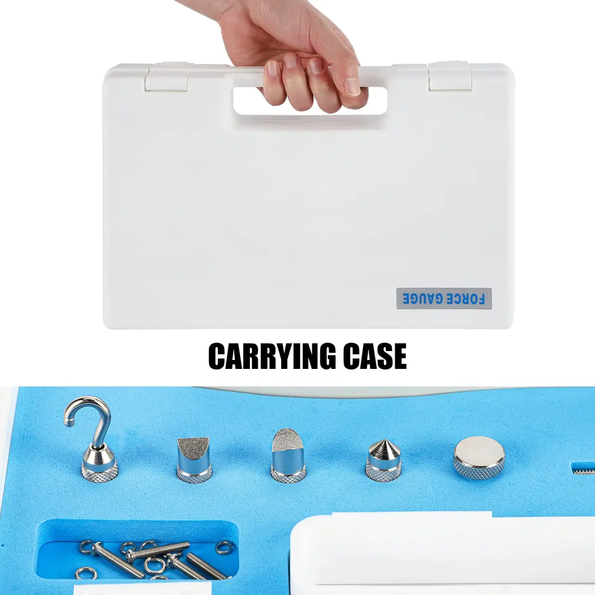 BAOSHISHAN DL 5lb Push Pull Force Gauge Meter with Calibration Certificate & Carrying Case | 0.025lb Resolution - view 6