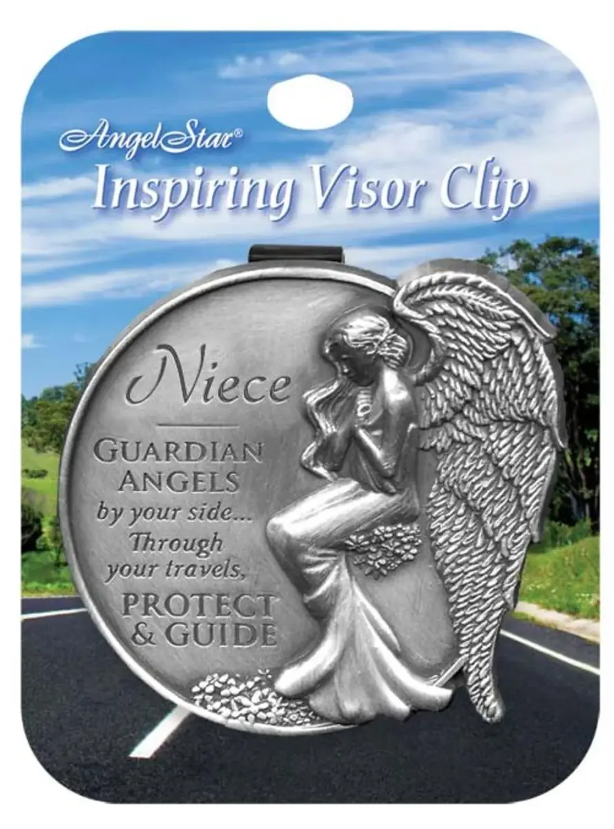 AngelStar Guardian Angel Visor Clip Accent 6.35 cm (2.5-Inch) | Metal Car Visor Clip for Safe Driving - view 3