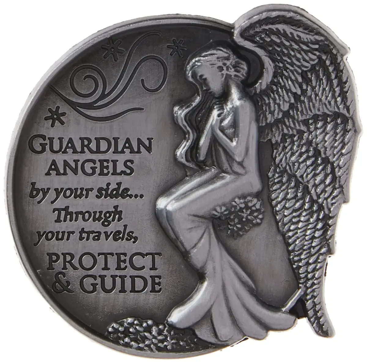 AngelStar Guardian Angel Visor Clip Accent 2.5cm (1 inch) | Metal Clip for Safe Driving - main product image