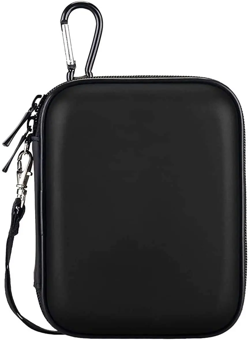 Lacdo Black Portable Hard Drive Case for WD Elements/My Passport, 14.2cm x 11.2cm x 3.8cm | Protects Drives from Water & Shocks - view 2