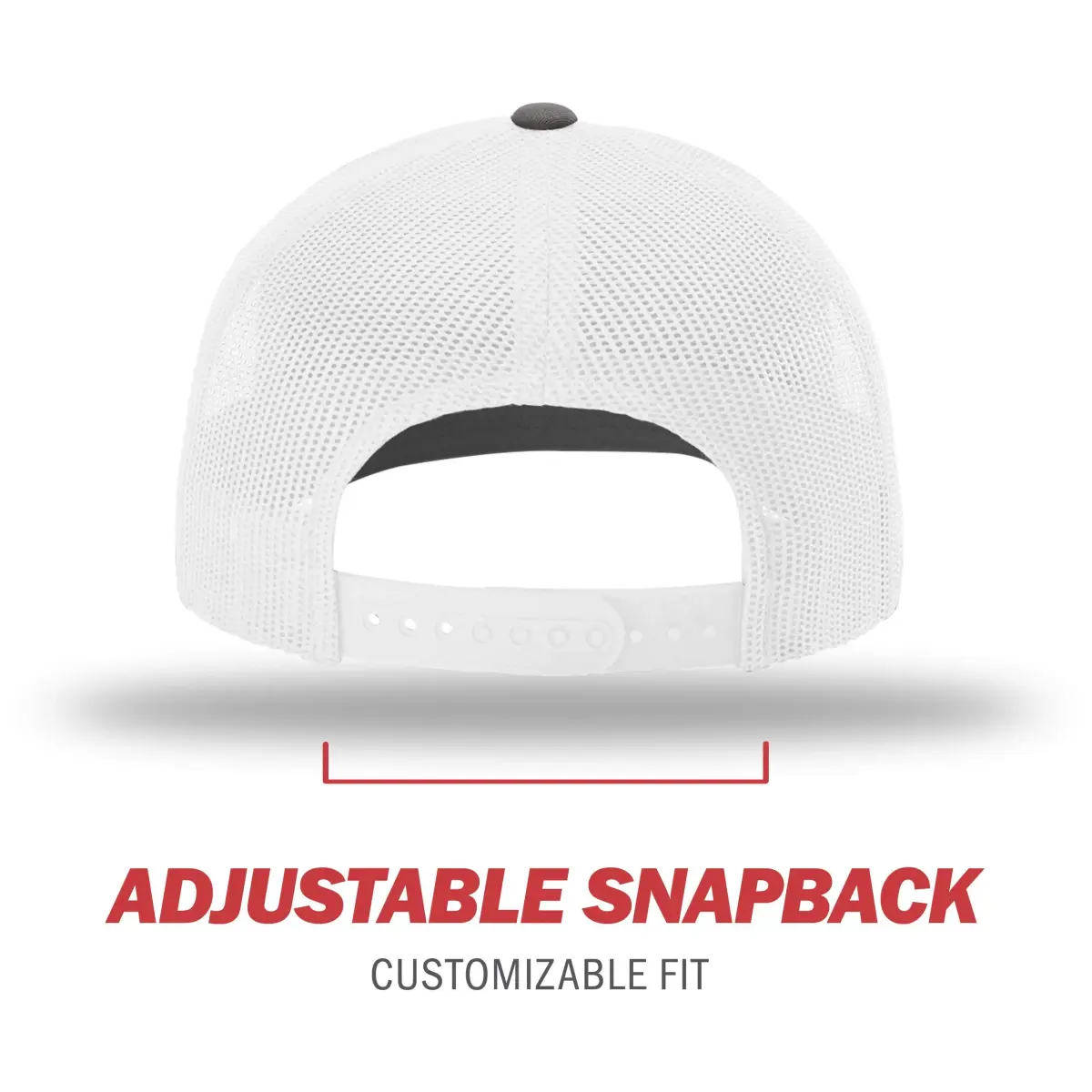 Richardson 112 Split Charcoal/White Trucker Baseball Cap - One Size - view 4