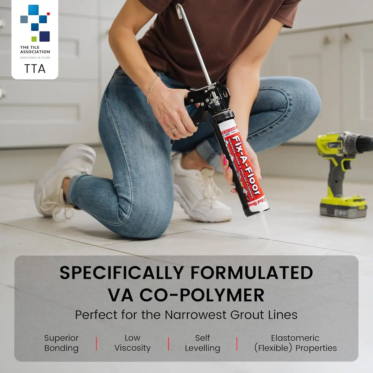 Fix-A-Floor Original Loose Tile Repair Adhesive 298ml (10.1 oz) | Bonds Tile, Porcelain, Stone & Wood - view 5