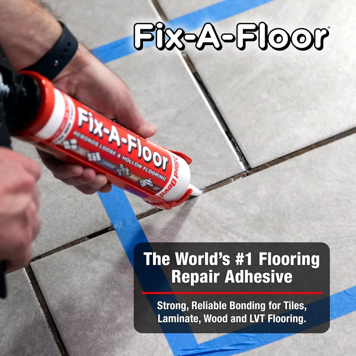 Fix-A-Floor Original Loose Tile Repair Adhesive 298ml (10.1 oz) | Bonds Tile, Porcelain, Stone & Wood - view 3