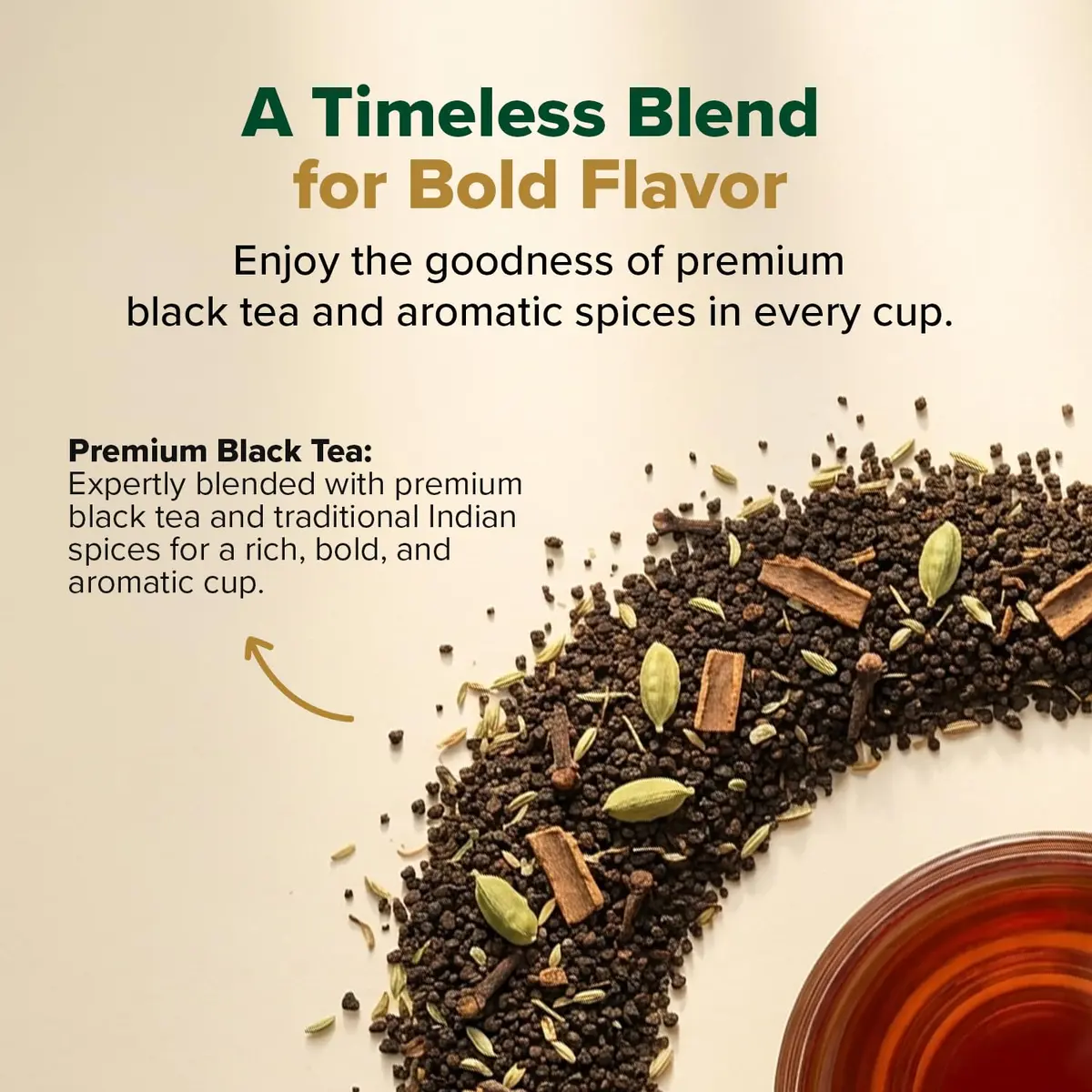VAHDAM Masala Chai Loose Leaf 3.5oz | Traditional Indian Spiced Tea with Aromatic Spices - view 2