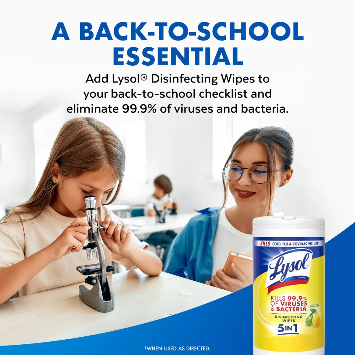Lysol Disinfecting Wipes Multi-Surface Cleaner Lemon 80 ct | Kills 99.9% viruses & bacteria - view 9