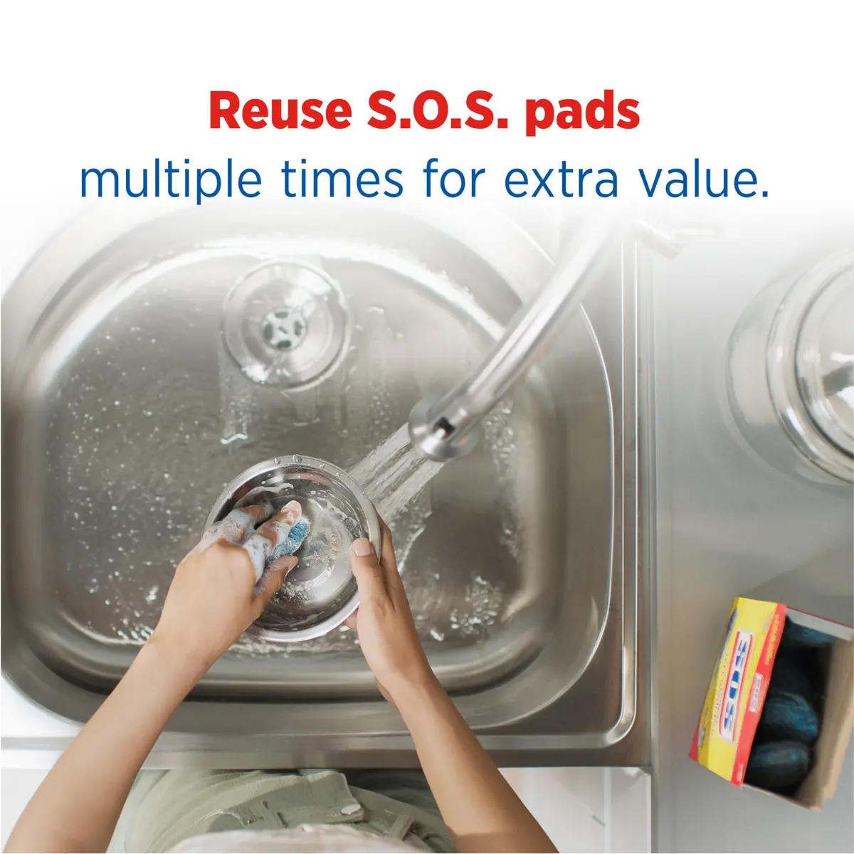 S.O.S. Steel Wool Soap Pads, 18 Count | Tough Messes & Rust Removal - view 5