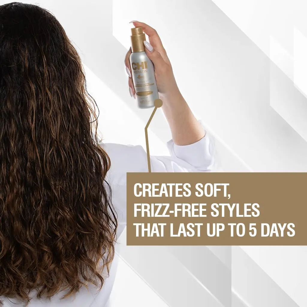 CHI Keratin K-Trix 5 Smoothing Treatment, Hair Serum, 3.92 Oz | Long-Lasting Frizz Control & Shine - view 2